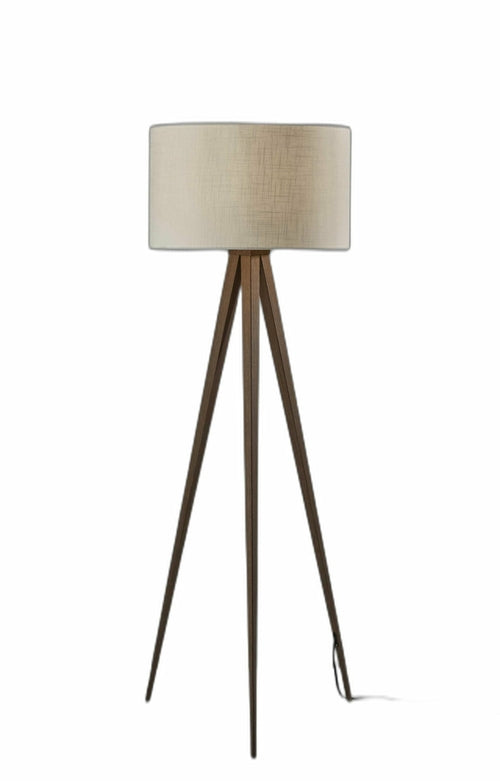 Treble Floor Lamp Three Black Metal Legs