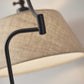Dark Bronze Metal Floor Lamp with Adjustable Swing Arm