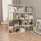 Room Divider/Book Cabinet Black 43.3"x9.4"x43.3"