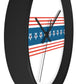 Decorative Wall clock / Stars and Stripes Red White Blue Print