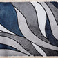 Aria Blue & Gray Soft Pile Shaggy Area Rug