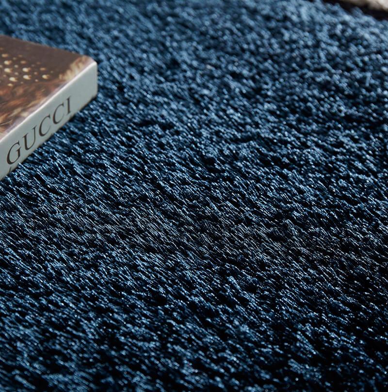 Aria Blue & Gray Soft Pile Shaggy Area Rug