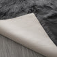 Cozy Ultra Soft Fluffy Faux Fur Grey Area Rug