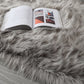 Cozy Ultra Soft Fluffy Faux Fur Light Grey Area Rug