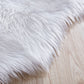 Luxury White Faux Fur Decorative Rug 28" x 39"