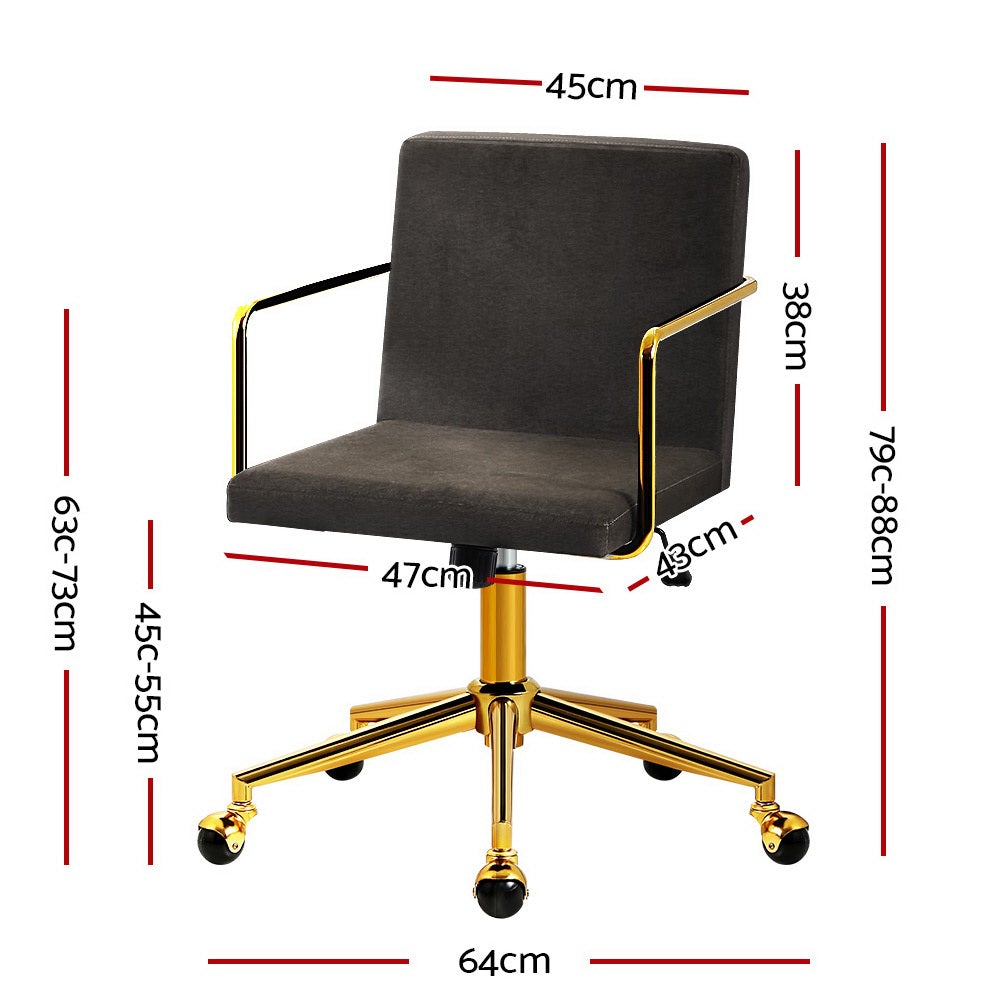Velvet Office Chair Executive Computer Chairs Adjustable Desk Chair