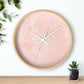 Decorative Wall Clock - Peach Marble Quartz Clock - WC04